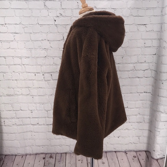 Zara Sherpa hooded coat size XS - Picture 5 of 12